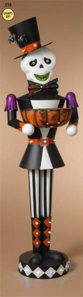 Metal Skeleton Figure Candy Holder, 65"