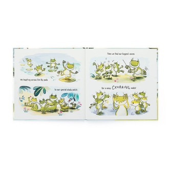 Fantastic Day for Finnean Frog Book by Jellycat