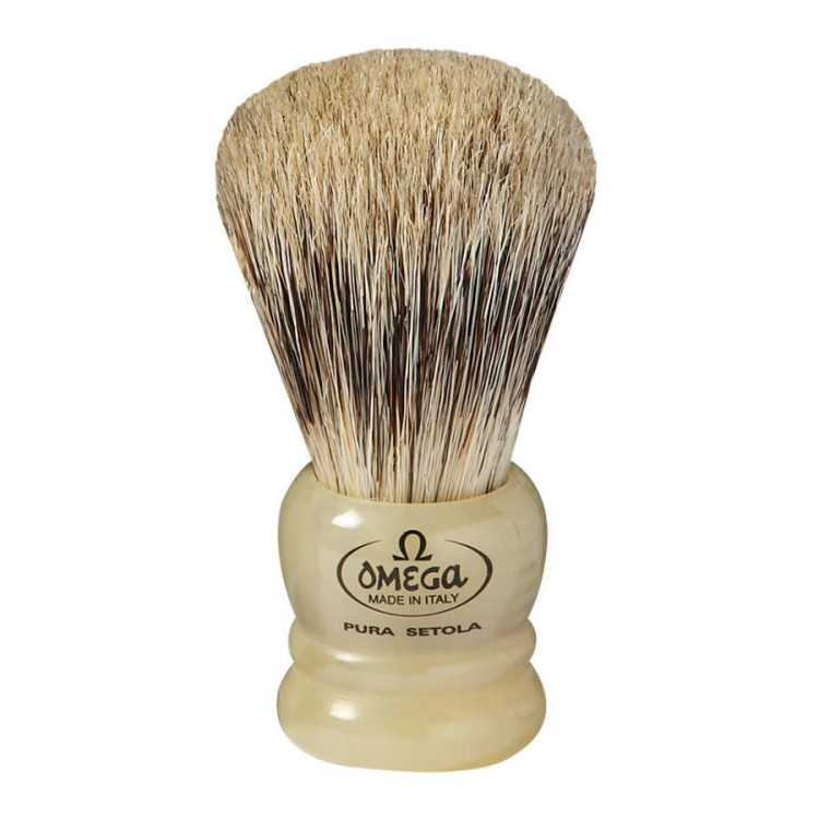 Bristle Mix - Boar and Badger - Shave Brush, Resin Handle, by Omega