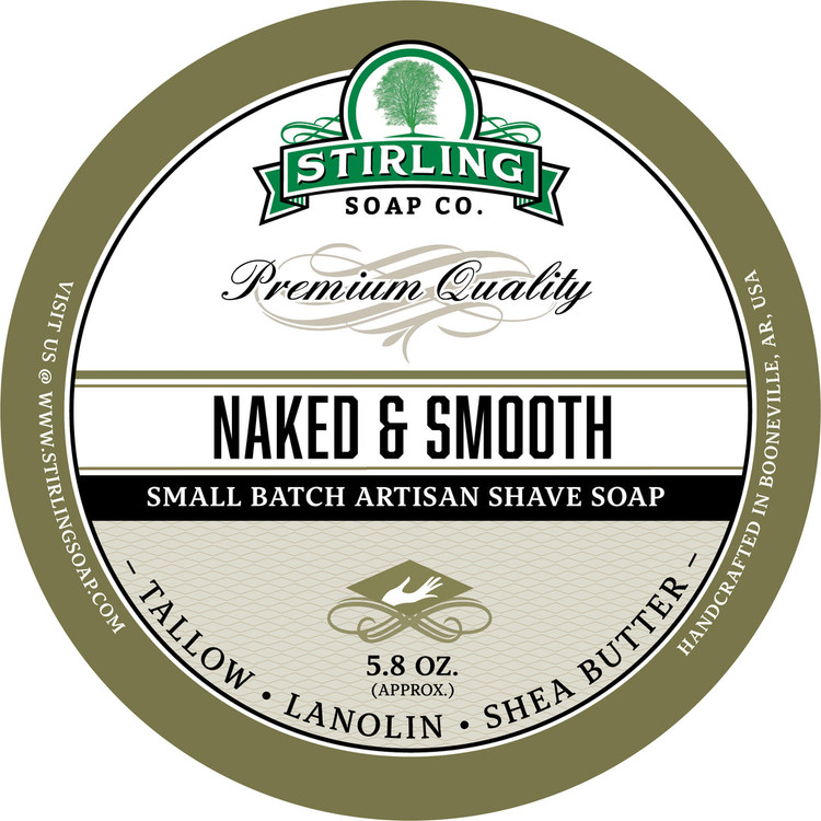 Naked & Smooth Shave Soap by Stirling Soap Company