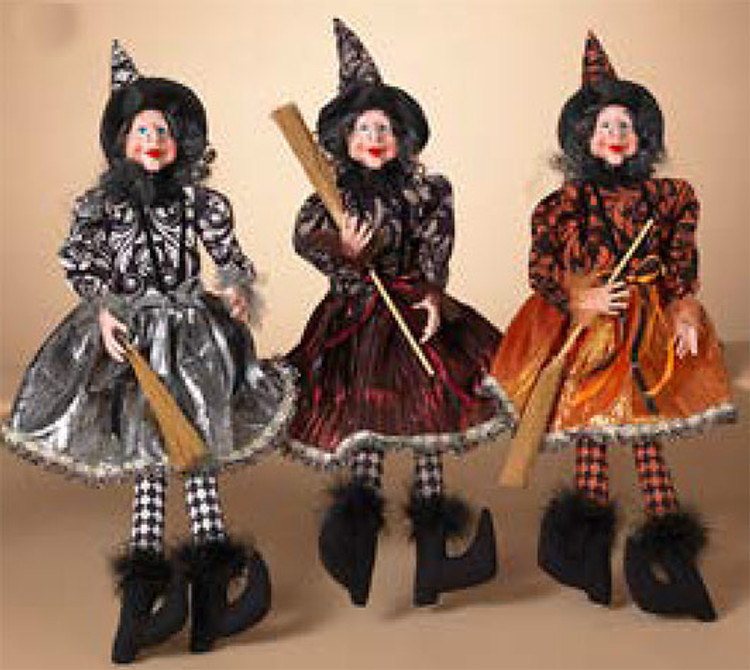 Sitting Witch Decoration, 24 in