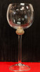 Wine Glass with Gold and Cut Crystal Accents by Alan Lee