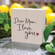 Wooden Word Block "Dear Mom, I Love You"