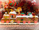 Clay Gingerbread Christmas Train, 19.5"