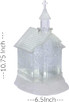 Lit Motion Glitter Church Christmas Decoration 10 3/4" x 6 1/2" x 5 3/4"