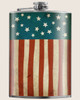 Patriotic American Flag Flask