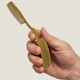 Brass-Plated Folding Beard Comb