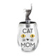 Cat Mom Stemless Wine Glass & Stopper