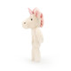 Bashful Unicorn Ring Rattle by Jellycat