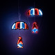 Infinity Lights Parachuting Gnome Decoration, 23.5”