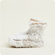 Fluffy Microwaveable Marshmallow Brown Lavender-Scented Warmies Boot Slippers