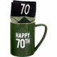 Happy 70th Coffee Mug with Matching Socks