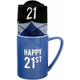Happy 21st Matching Coffee Mug and Socks Set