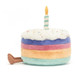 Amuseable Rainbow Birthday Cake by Jellycat, Medium