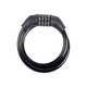 Black Steel Cable Bike Lock