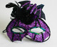 Sparkly Masquerade Ball Bat Masks with Feathers and Crystals