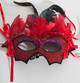 Sparkly Masquerade Ball Bat Masks with Feathers and Crystals