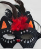 Sparkly Masquerade Ball Bat Masks with Feathers and Crystals