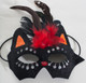 Sparkly Masquerade Ball Bat Masks with Feathers and Crystals