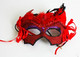 Sparkly Masquerade Ball Bat Masks with Feathers and Crystals