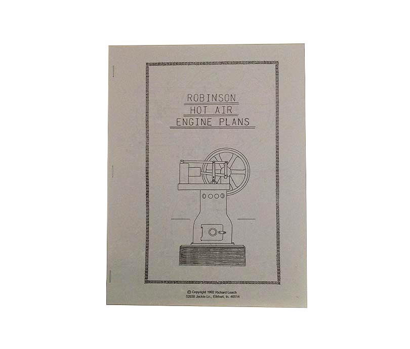 Robinson Hot Air Engine Plans - PM Model Engines