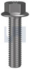 Bolt Flange 8.8 Zinc Plated 6X1.0X25 Serrated