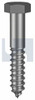 Coach Screw Hex Hdg M6 X 30 As1393/Cl 4.6 Hot Dip Galvanised