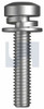 Sems Spr/Flt Metal Trd Pan Trx Zinc Plated (Rohs Compliant) Jisb11882017 M3 X 8