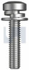 Sems Spr/Flt Metal Trd Pan Ph Zinc Plated (Rohs Compliant) Jisb11882017 M3 X 8