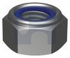 Nyloc Hex Nut Mechanical Galvanised Din985 / Class 6 M18