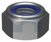 Nyloc Hex Nut Mechanical Galvanised Din985 / Class 8 M8