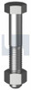 Bolt Hex & Nut Unc Pln 5/16 X 2 As2465/Gr 8