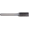 1/4In Cylindrical Carbide Burr With End Cut, 1/2In Flute Length