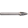 1/2In Tree Radius Nose Carbide Burr - Aluminium Cut