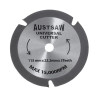 Austsaw - 115Mm (4.5In) Universal Cutter - 22.2Mm Bore - 3Tct Teeth