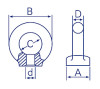 Eye Nut Din582 8Mm Z/P 0.14T