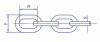 G70 Transport Chain Zinc Cut Length 13Mm