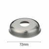 S/Steel Cover Plate 68Mm O.D. 16Mm Rise 1/2Inch Bsp