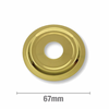 Cover Plate 1/2Inch Bsp Gold Metal