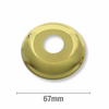 Cover Plate 1/2" Bsp 10Mm Rise Gold Metal