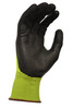 'Black Knight Hi-Vis' Yellow Nylon Glove With Gripmaster Palm Coating Technology - Large