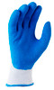 'Blue Grippa' Knitted Poly Cotton, Blue Latex Dipped Palm - Xlarge