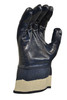 'Blue Knight' Nitrile Fully Coated Glove With Safety Cuff - Large
