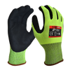 G-Force Hivis Cut Resistant Level C, Nitrile Coated Glove - Xlarge