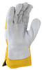 'Workman' Yellow Cotton Back Glove, Retail Carded