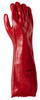 Red Pvc Glove 45Cm, Retail Carded