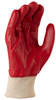 Red Pvc Glove, Knitted Wrist