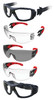 Evolve Clear Safety Glasses With Gasket & Headband