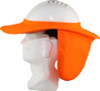 Maxisafe Hat Brim With Neck Flap - Orange