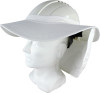 Maxisafe Hat Brim With Neck Flap - White